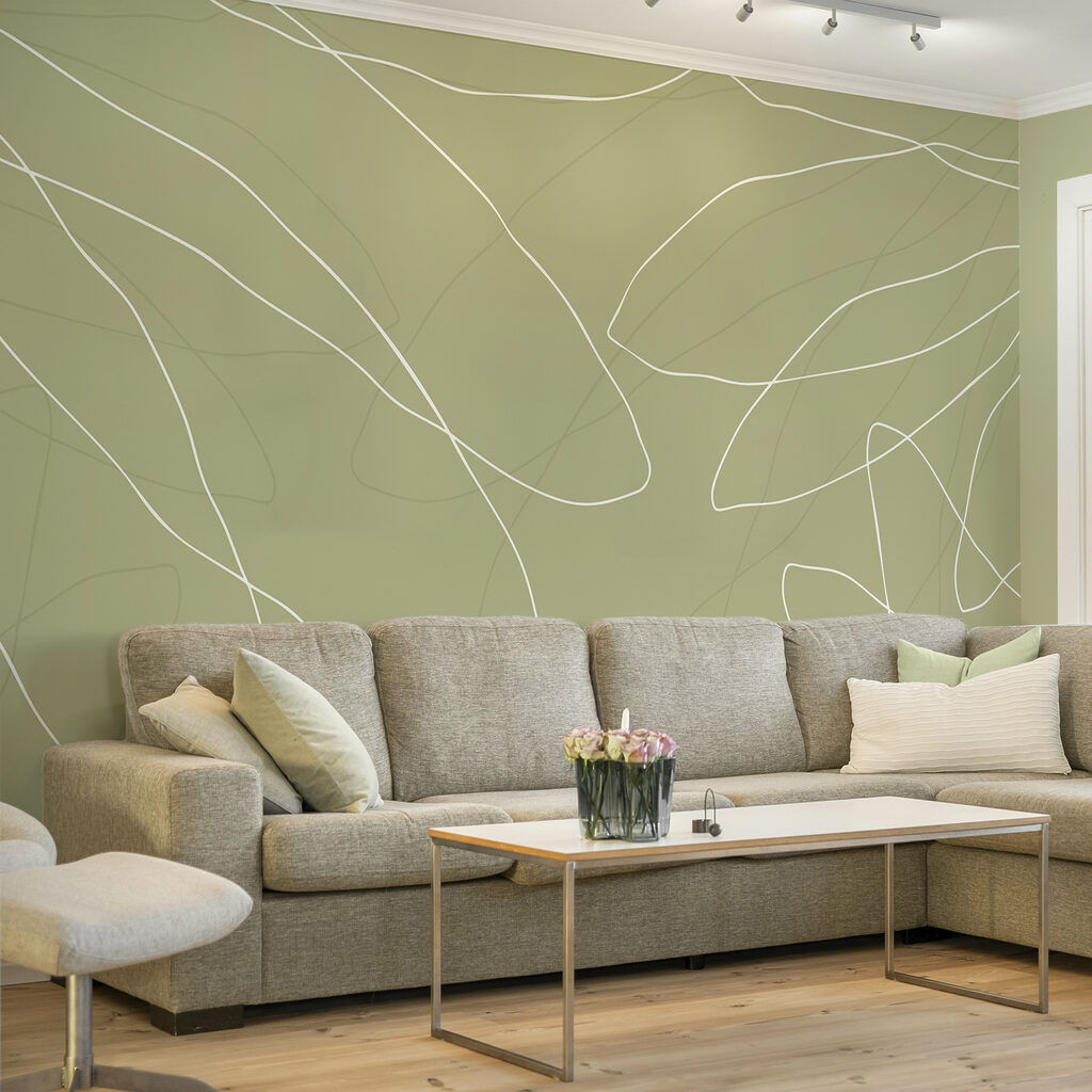 Zelené pozadie s bielymi čiarami Zelené pozadie s bielymi čiarami