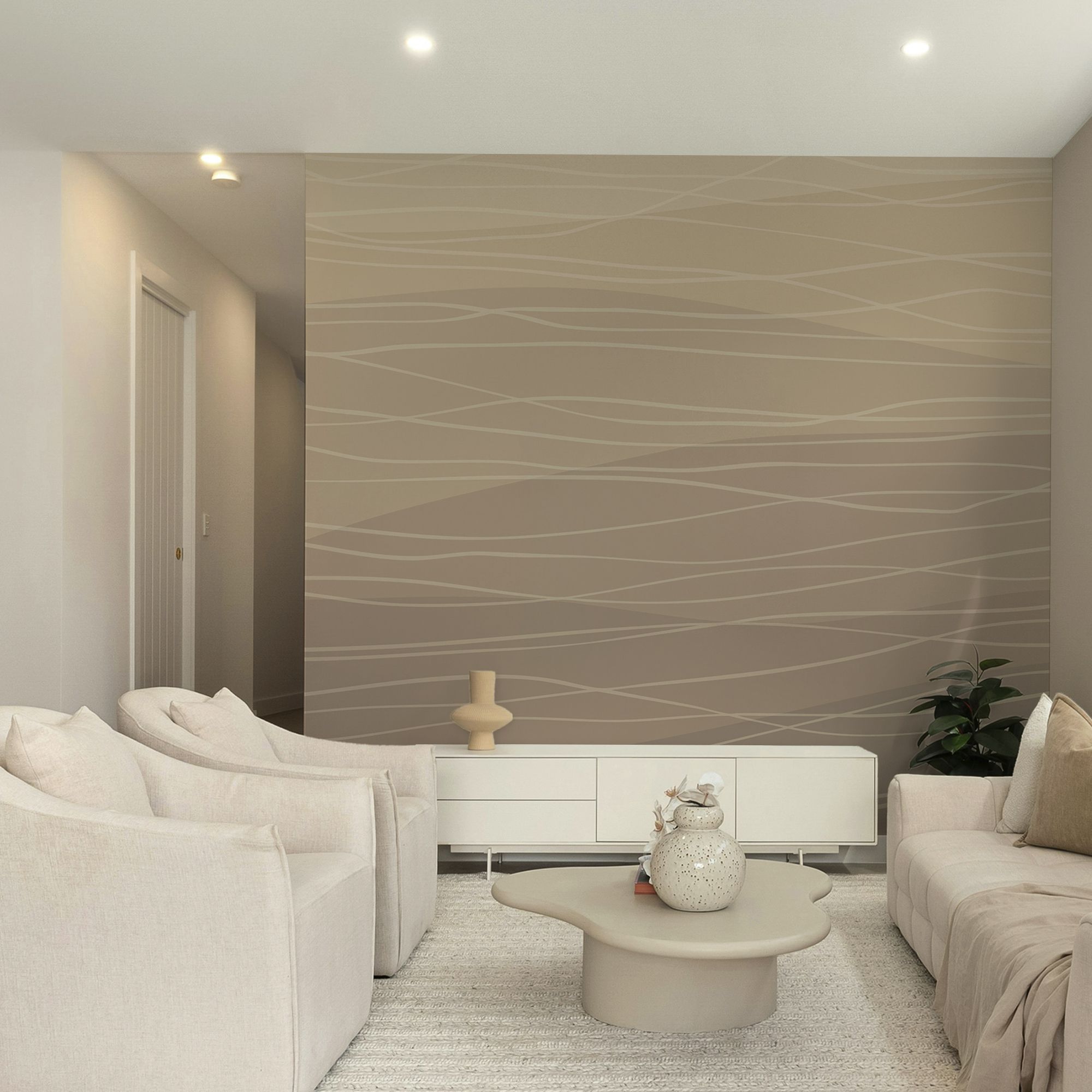 Hnedé a biele vlnovky Hnedé a biele vlnovky