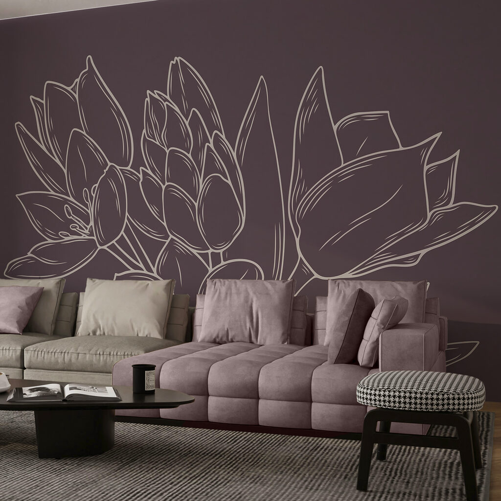 Jemné kvety na bohatom pozadí Jemné kvety na bohatom pozadí