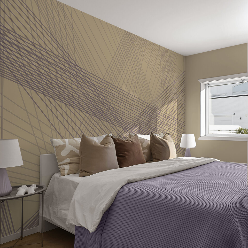 Abstraktné línie v upokojujúcich farbách Abstraktné línie v upokojujúcich farbách