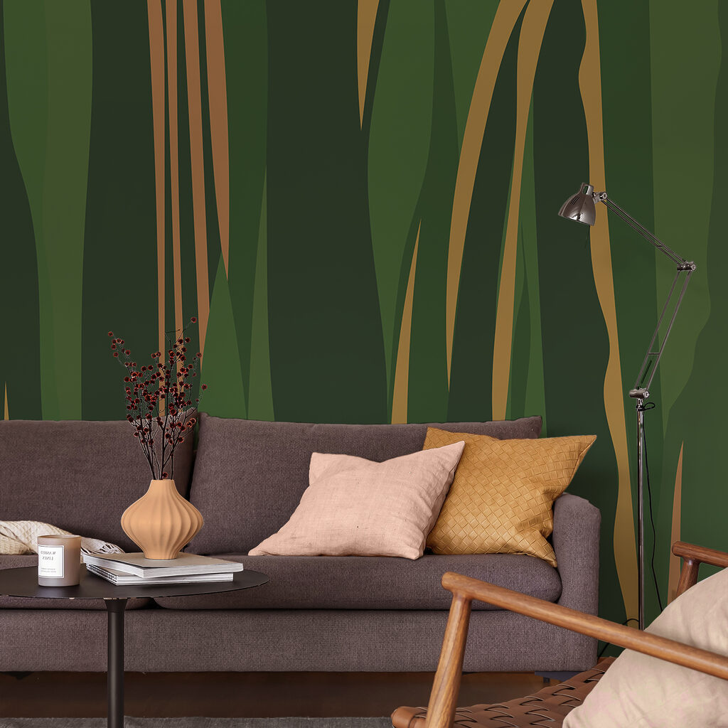 Zeleno-hnedý pruhovaný vzor Zeleno-hnedý pruhovaný vzor