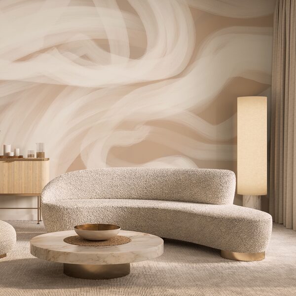 Fototapety Fototapety Biele víry na hnedom pozadí (Katalógové číslo: t00147)