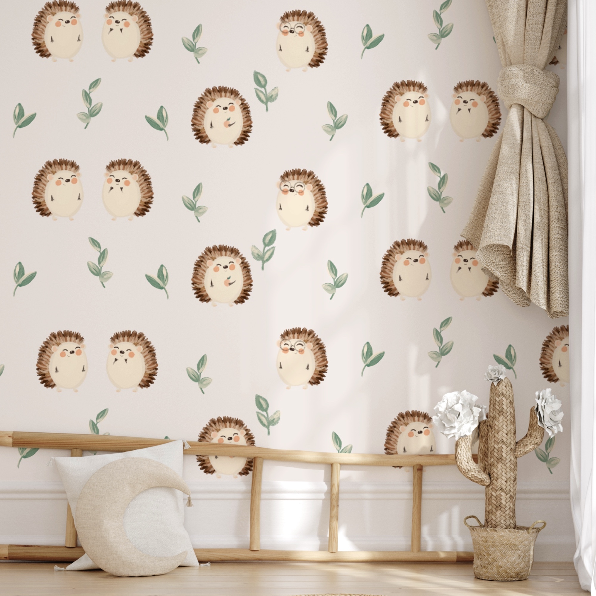 Vzor ježkov a listov