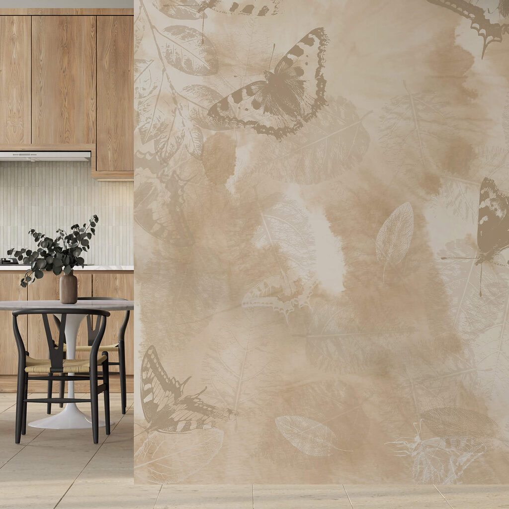 Jemné motýle na mäkkom pozadí