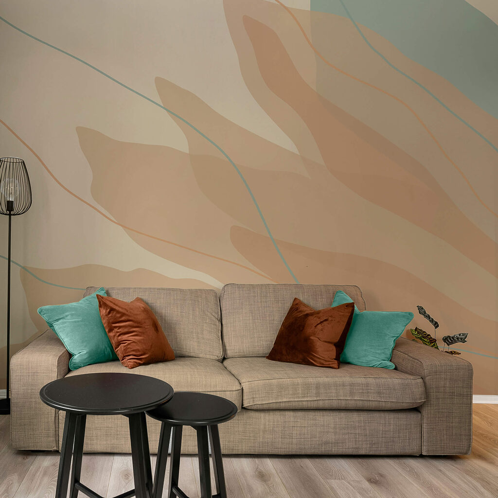 Plynúce tvary v teplých tónoch Plynúce tvary v teplých tónoch