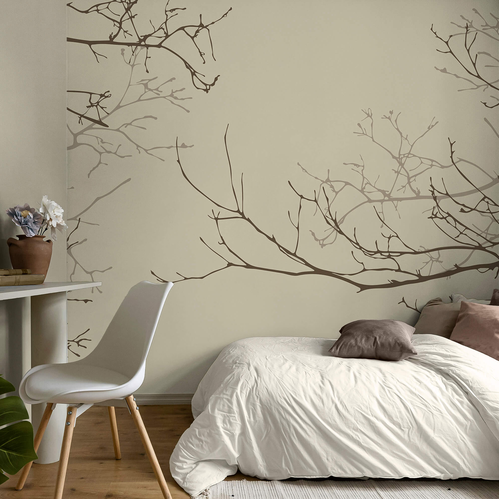 Skupina holých konárov