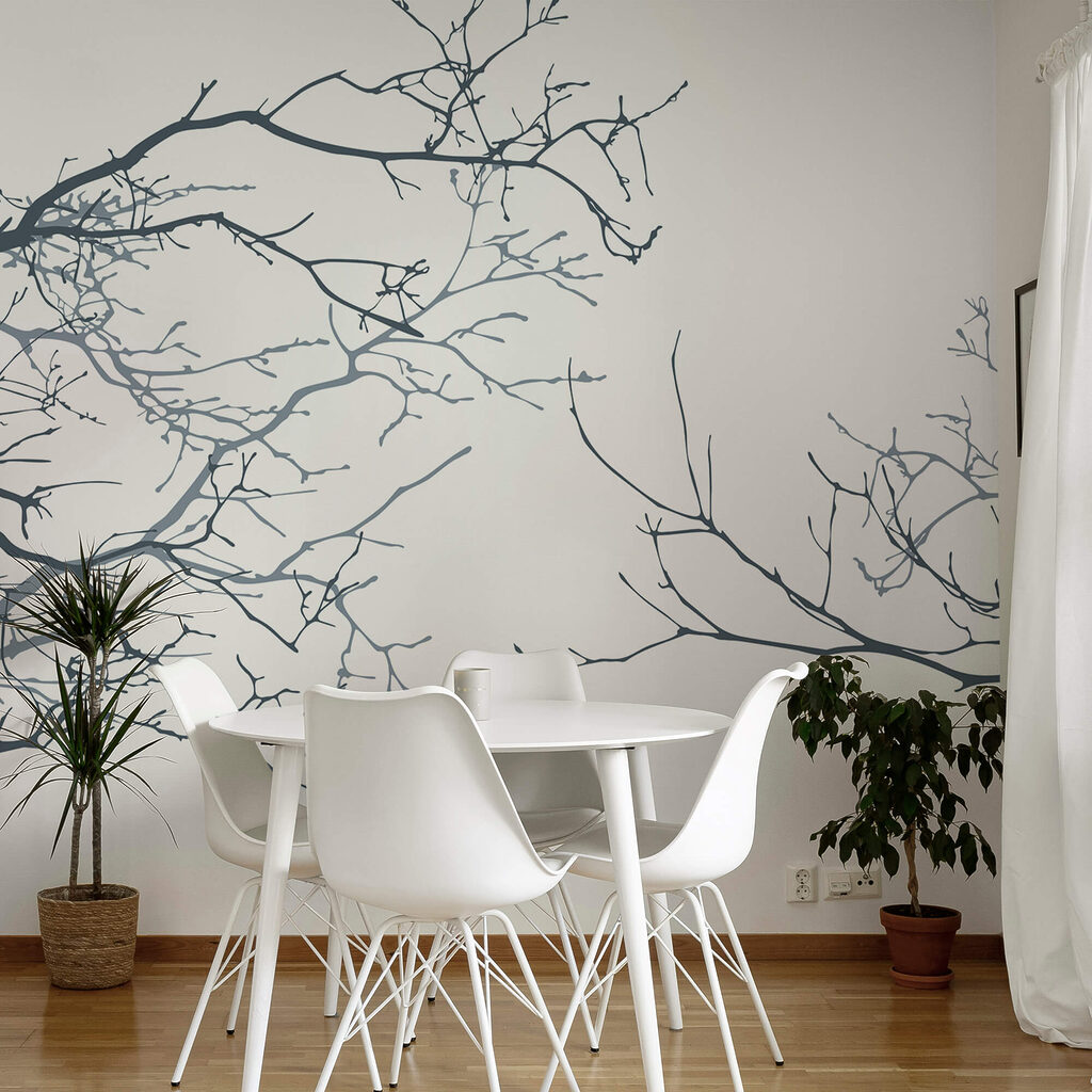 Skupina holých konárov