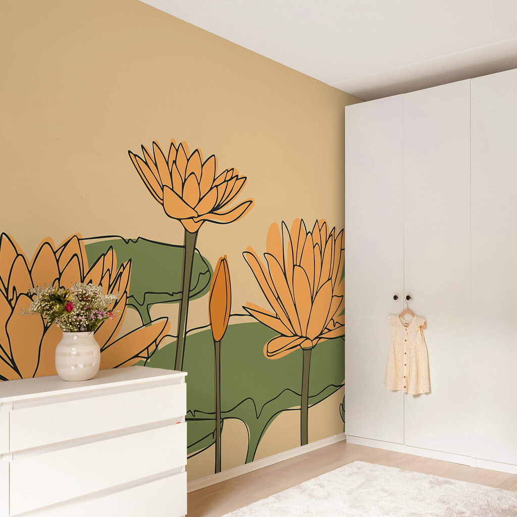 Skupina žltých kvetov Skupina žltých kvetov