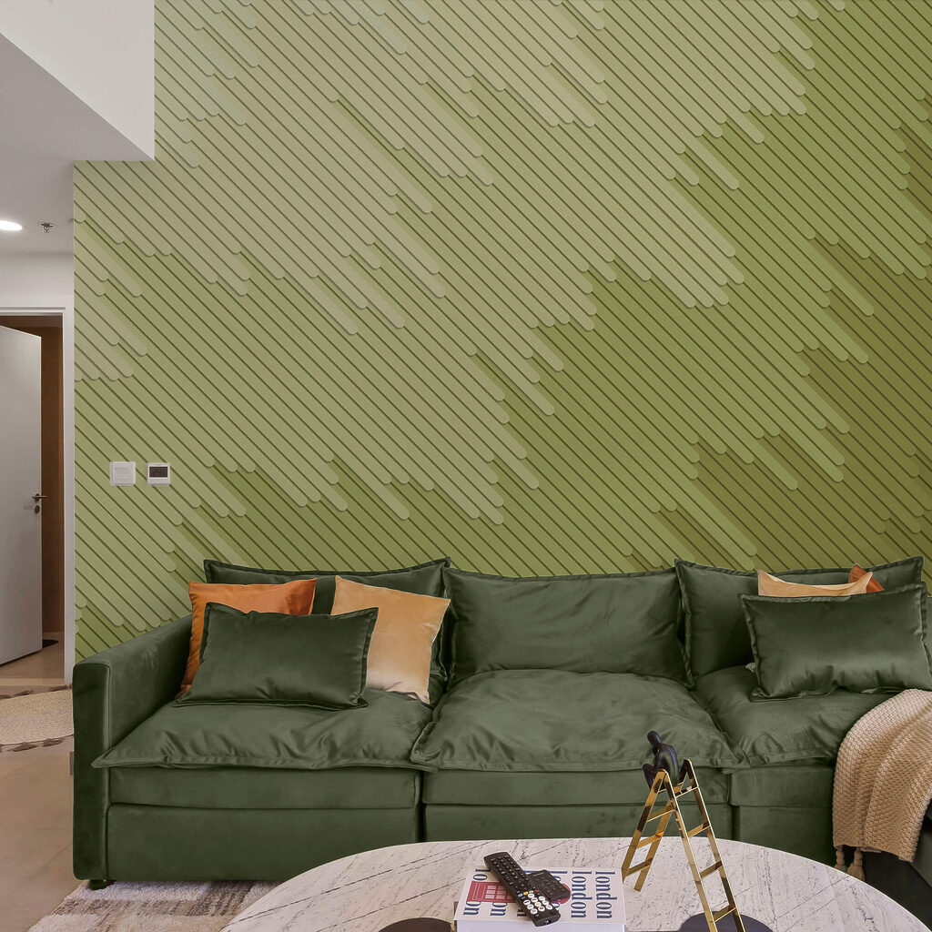 Jemné odtiene a jemné línie sa prelínajú