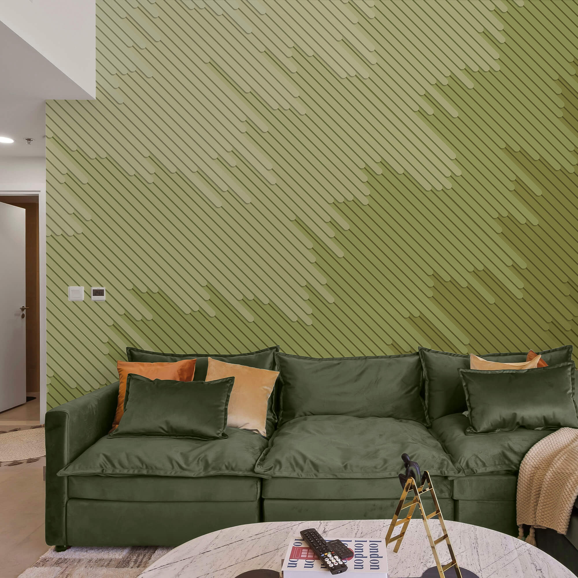 Jemné odtiene a jemné línie sa prelínajú