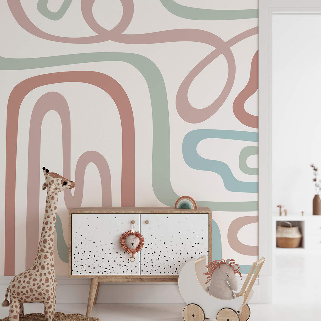 Farebné čiary na bielom pozadí Farebné čiary na bielom pozadí