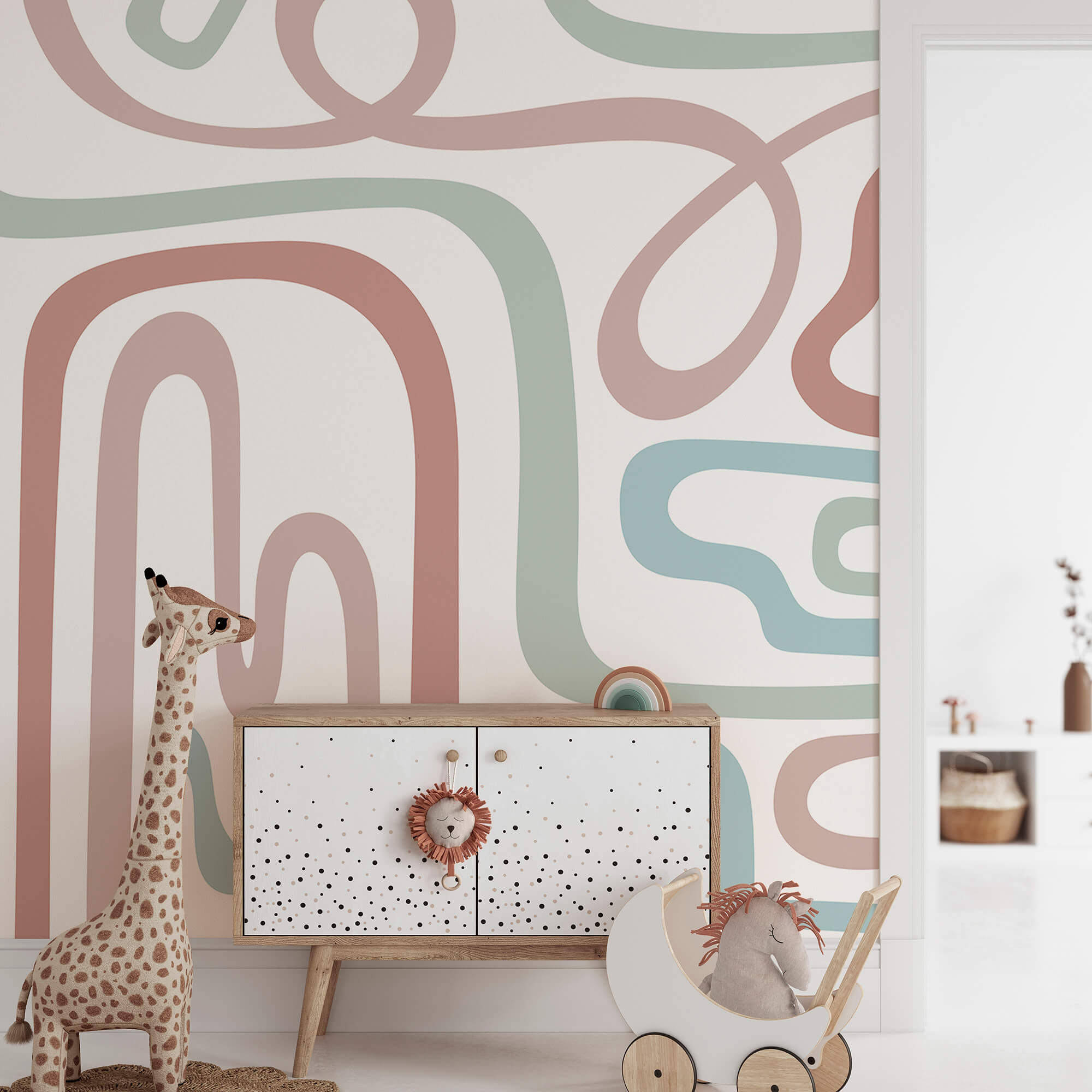 Farebné čiary na bielom pozadí Farebné čiary na bielom pozadí