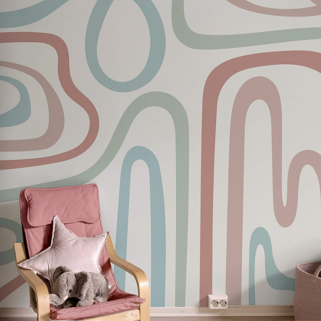 Farebné čiary na bielom pozadí Farebné čiary na bielom pozadí