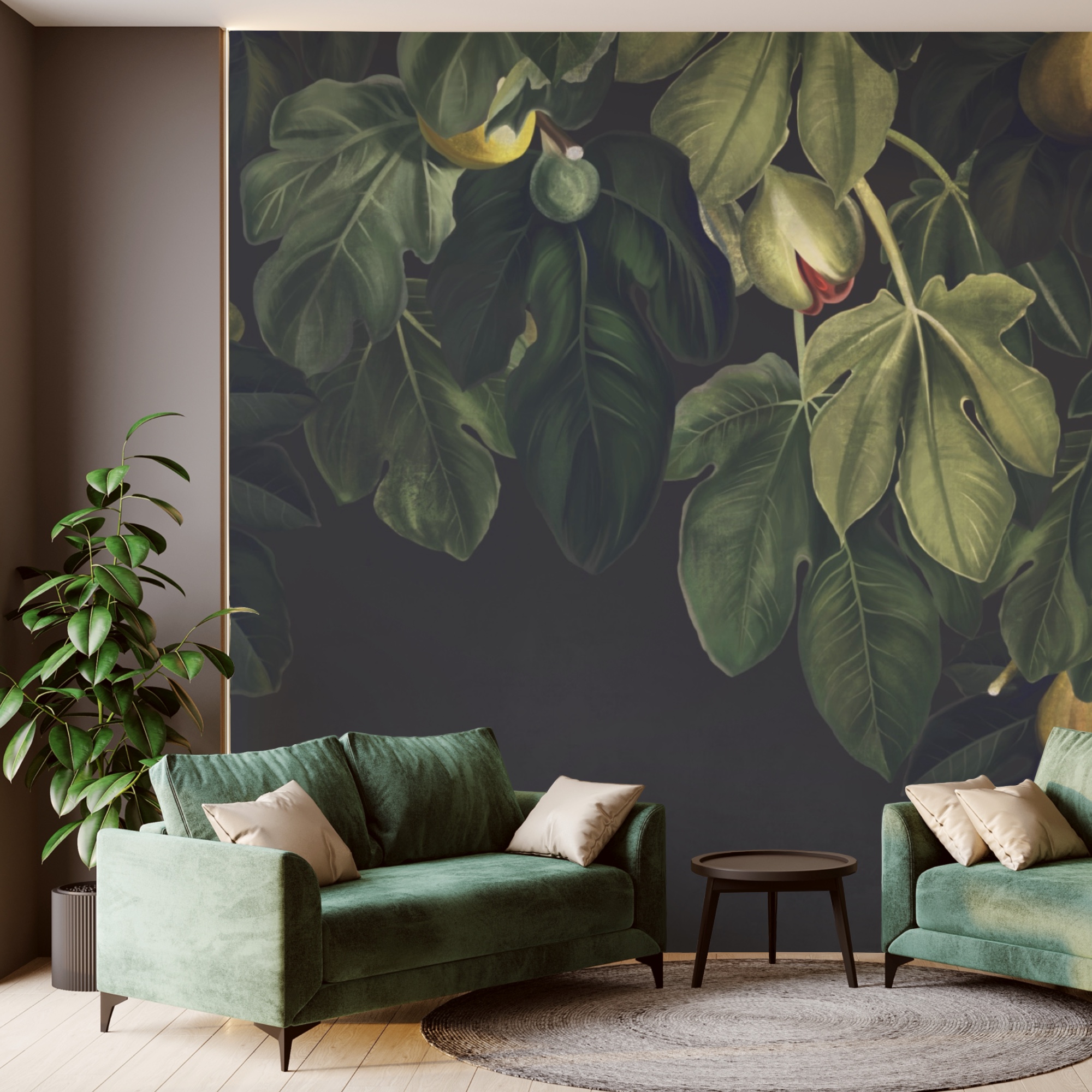 Bujné olistenie so živými plodmi Bujné olistenie so živými plodmi