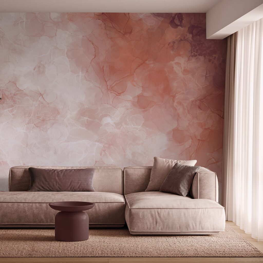 Jemné odtiene sa prelínajú v jemných vlnách