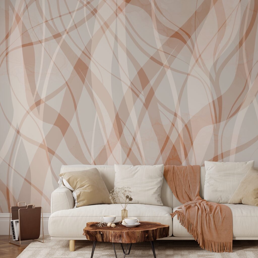 Plynulé línie v jemných odtieňoch