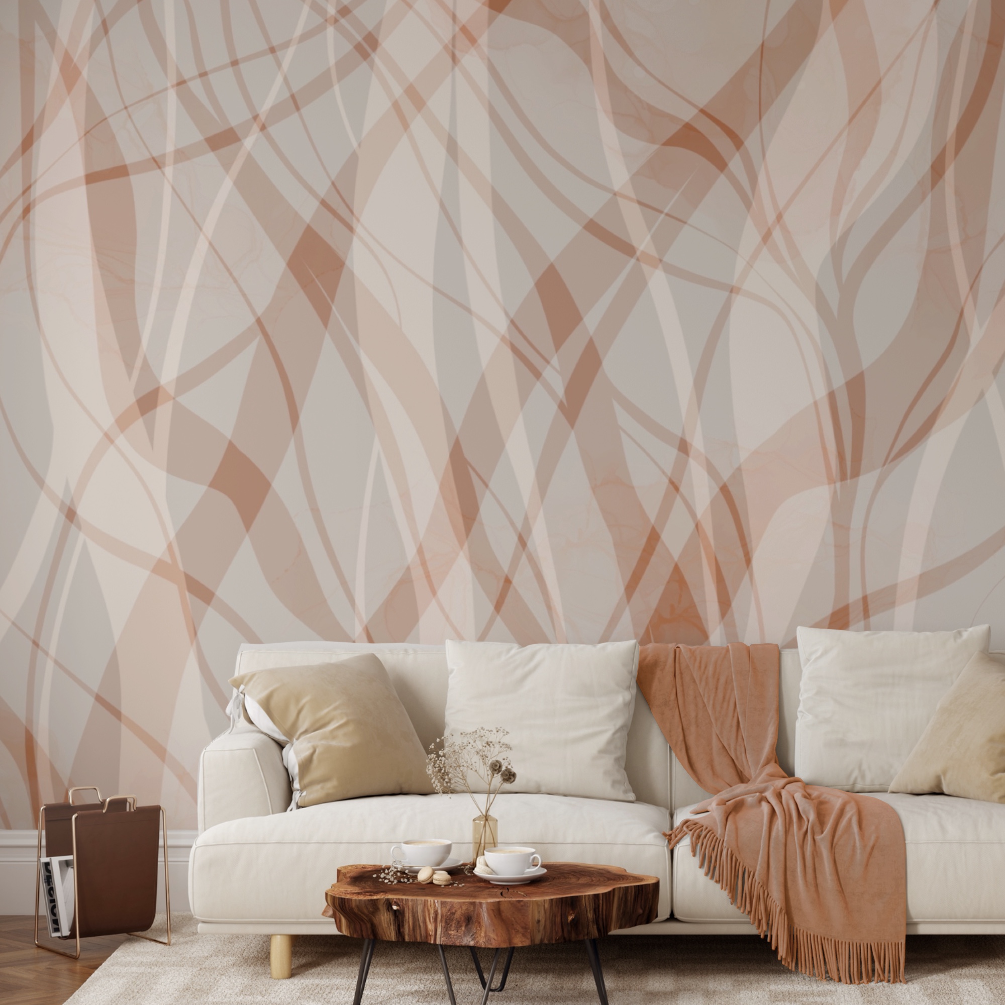 Plynulé línie v jemných odtieňoch