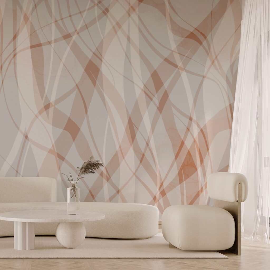 Plynulé línie v jemných odtieňoch