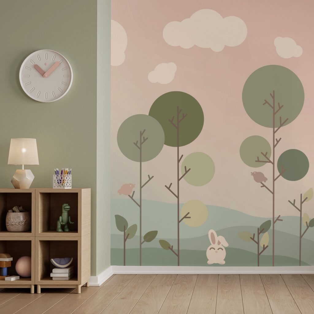 Skupina zajacov a stromov Skupina zajacov a stromov