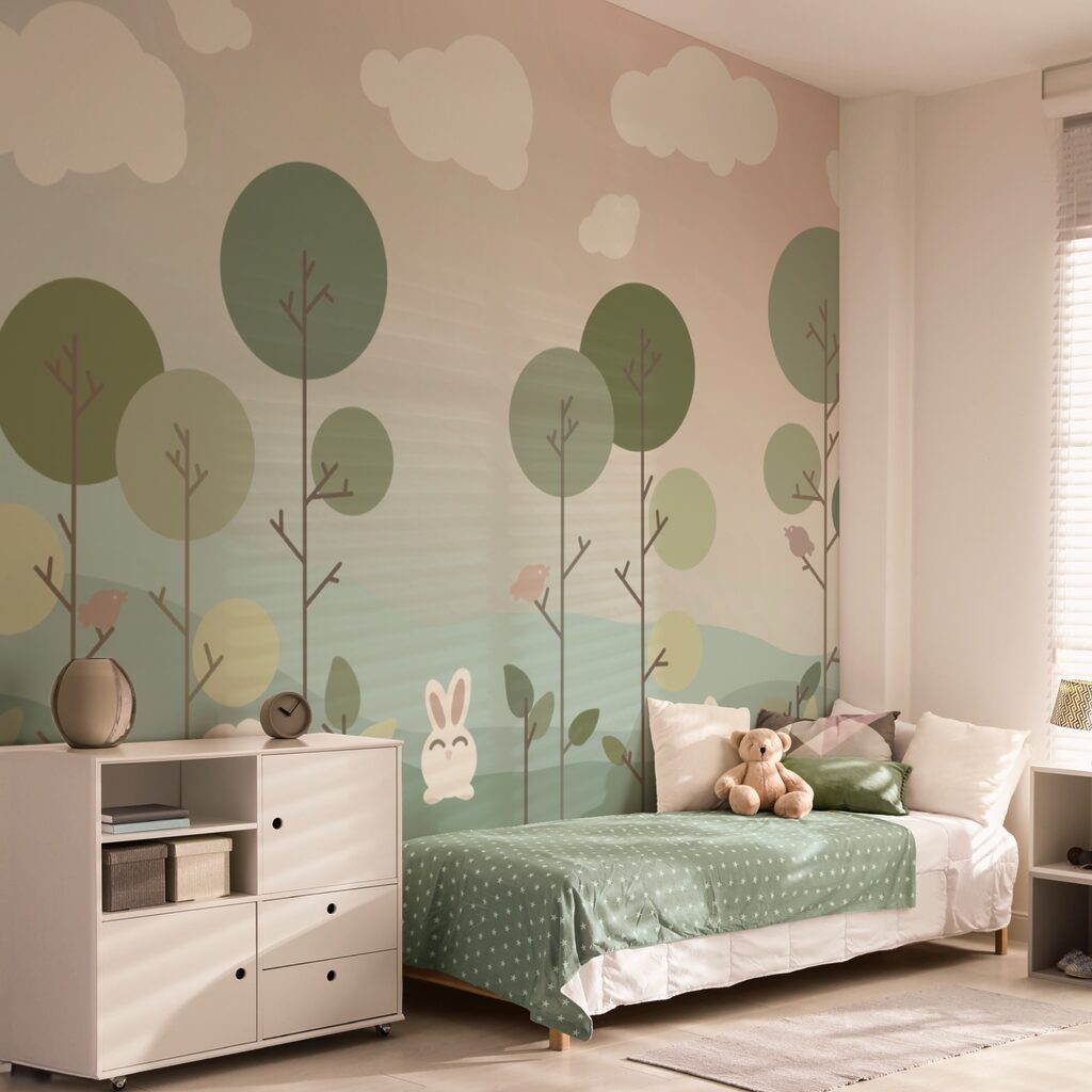 Skupina zajacov a stromov Skupina zajacov a stromov