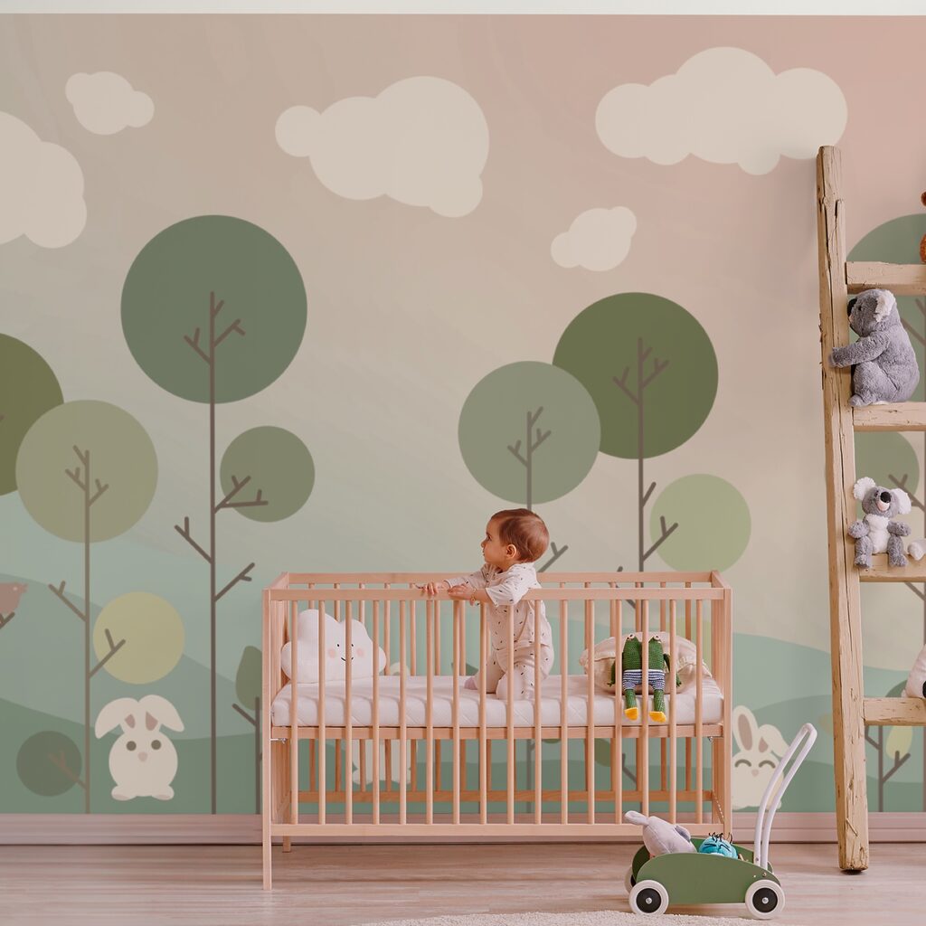 Skupina zajacov a stromov Skupina zajacov a stromov