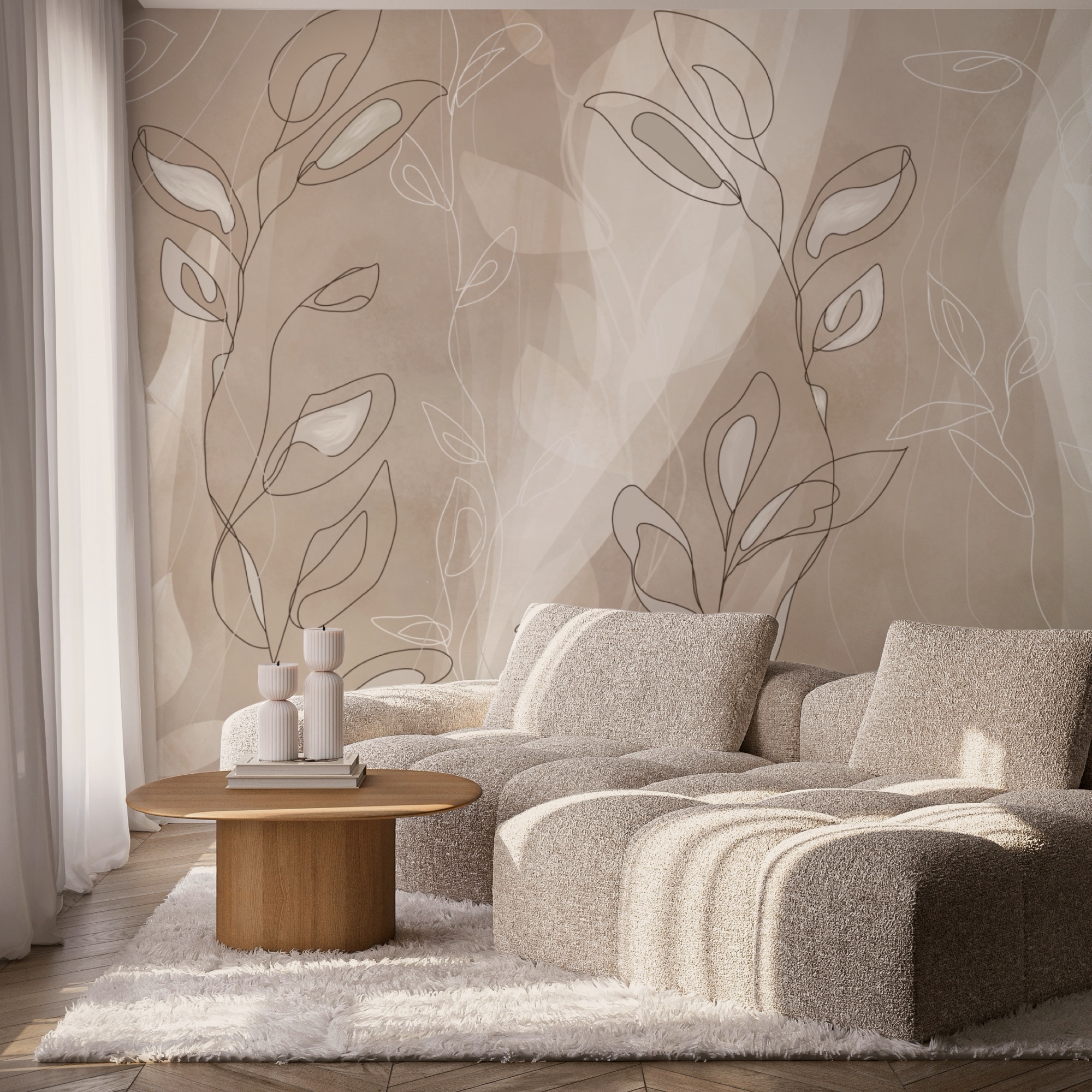 Jemné línie na jemnom pozadí