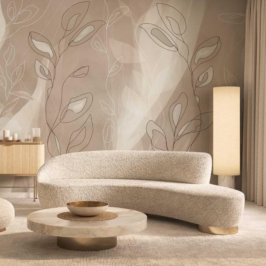 Jemné línie na jemnom pozadí