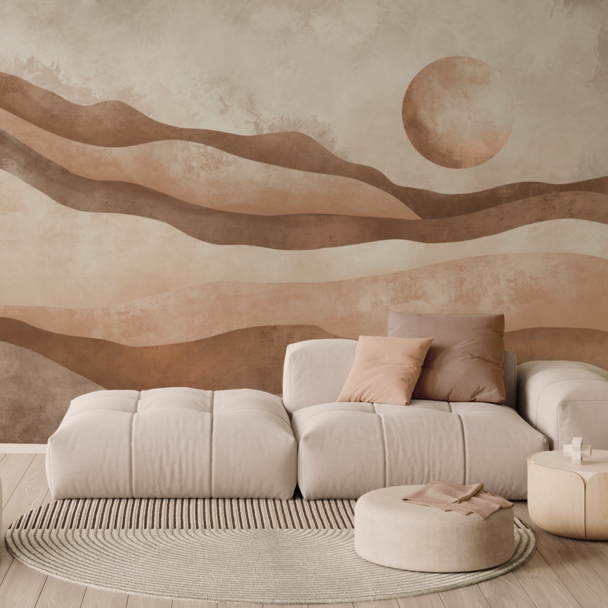 Maľba púštnej krajiny Maľba púštnej krajiny