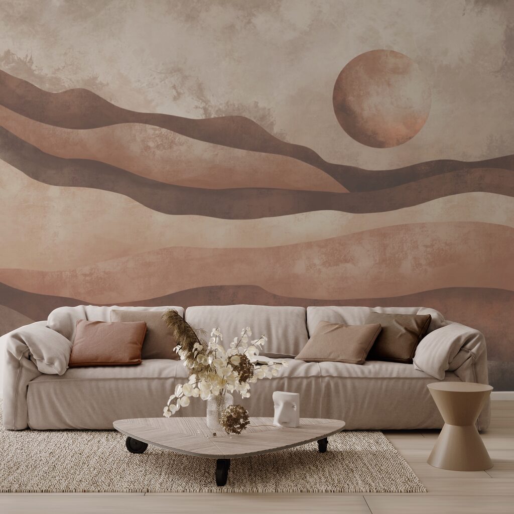 Maľba púštnej krajiny Maľba púštnej krajiny