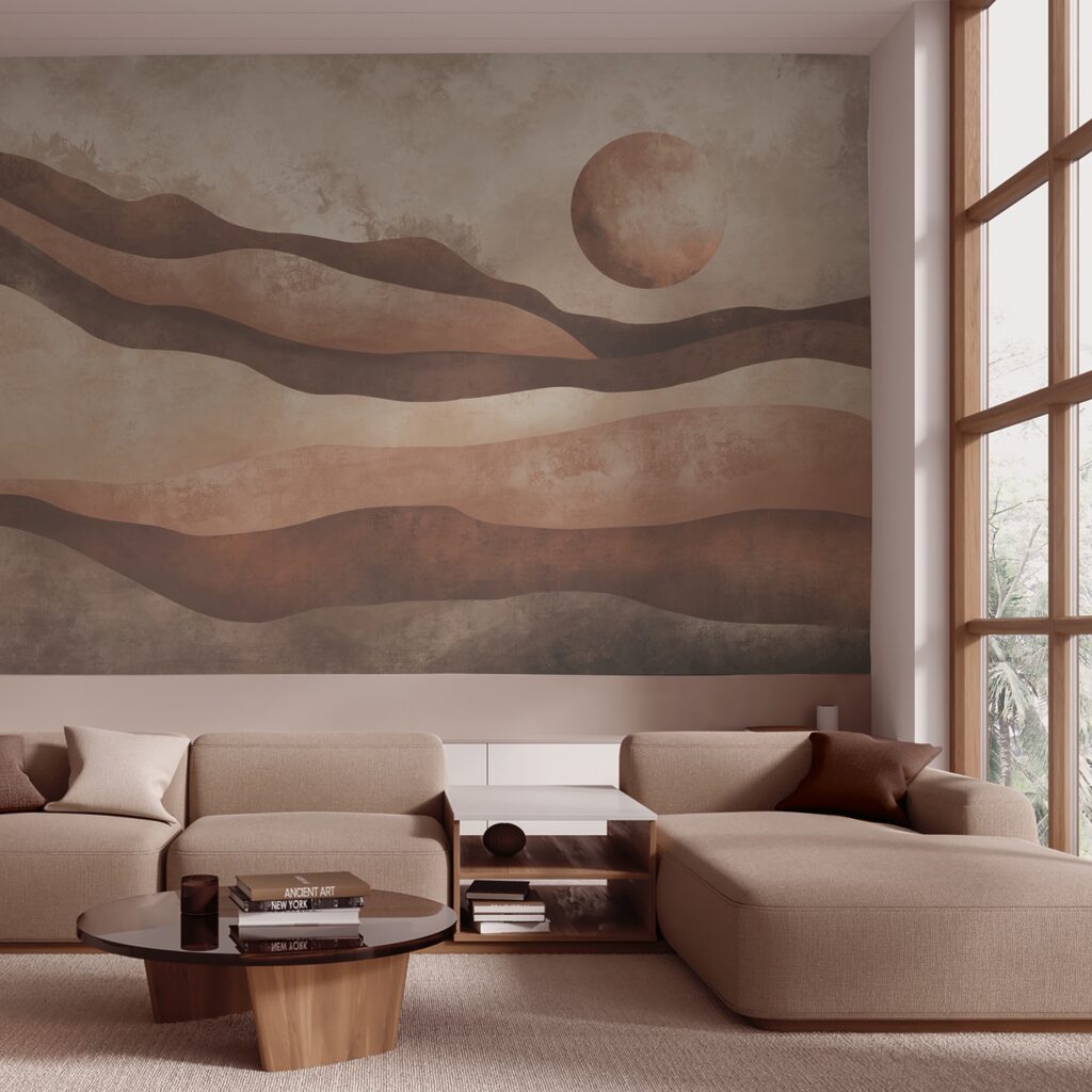 Maľba púštnej krajiny Maľba púštnej krajiny