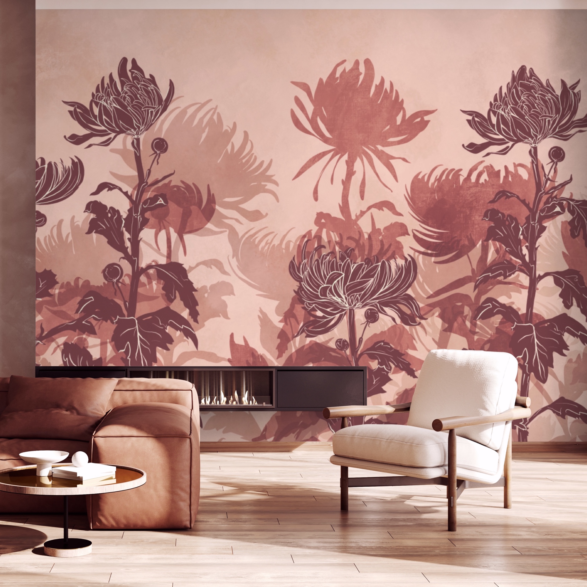 Kresba kvetov a listov