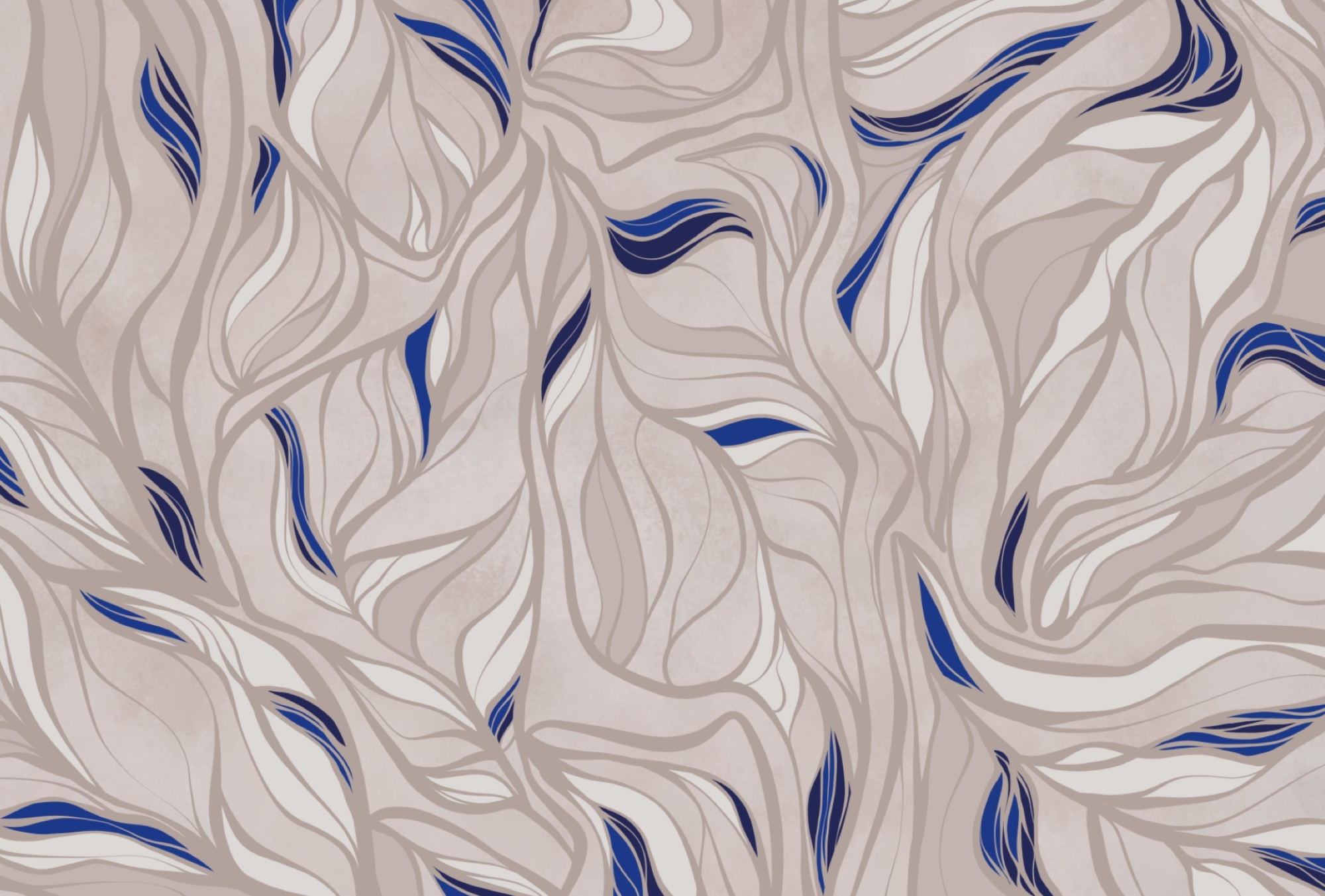 Pattern of blue and white lines