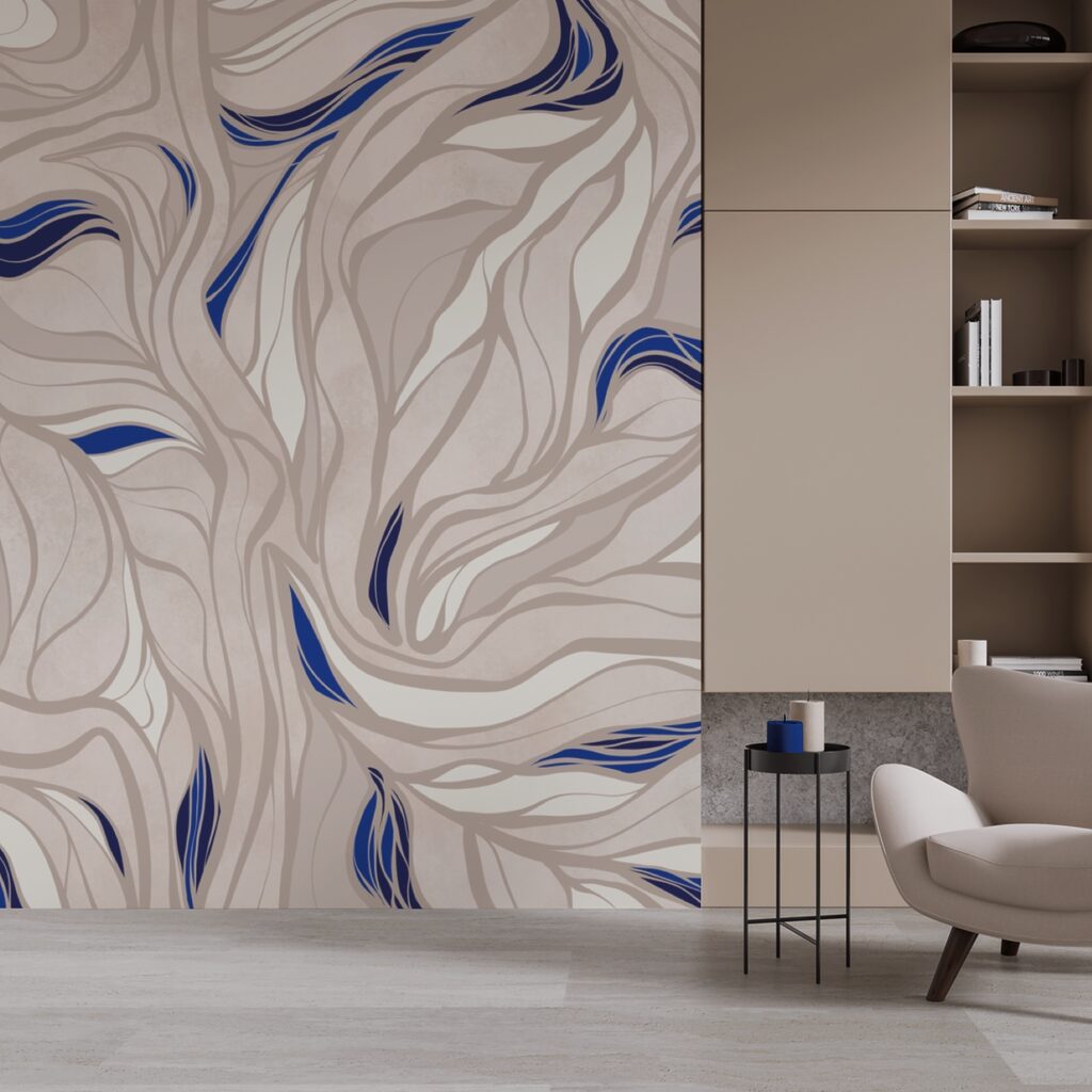 Vzor modrých a bielych čiar