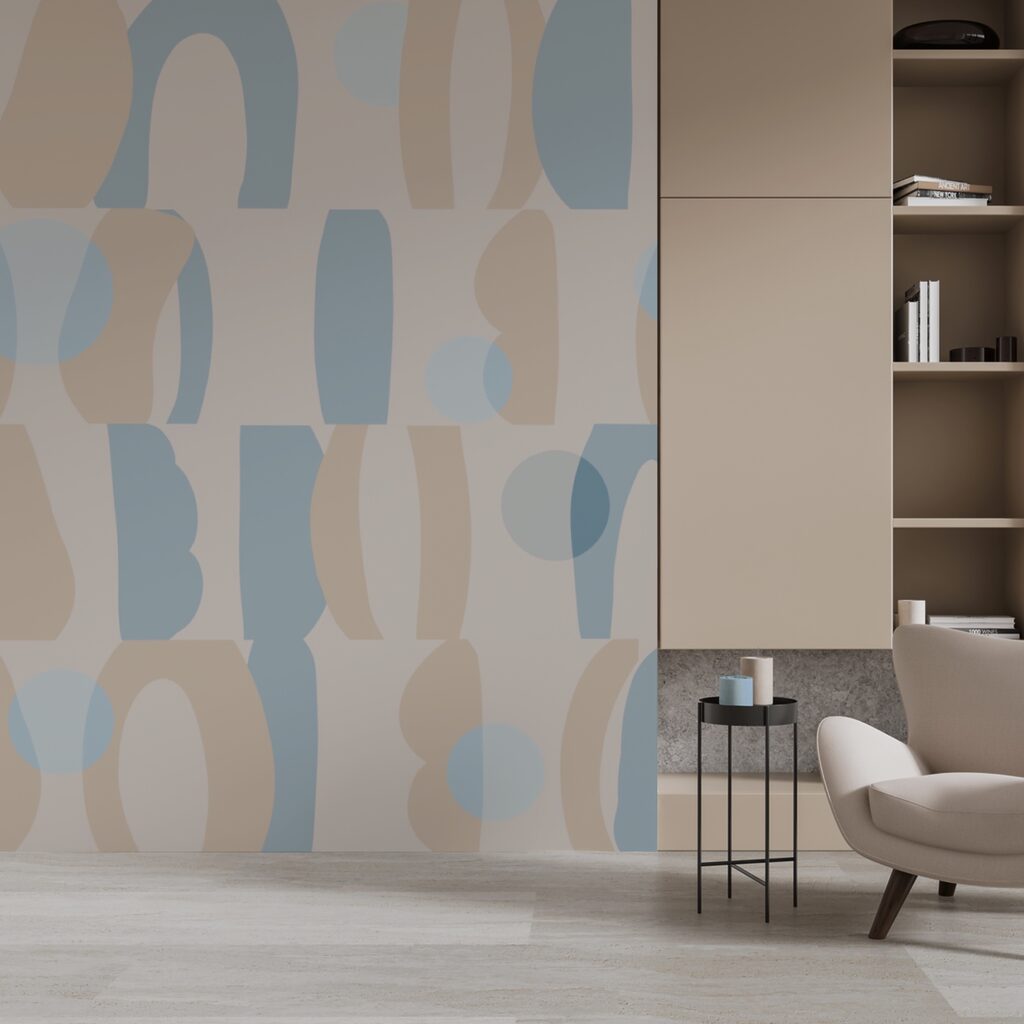 Vzor rôznych tvarov a farieb