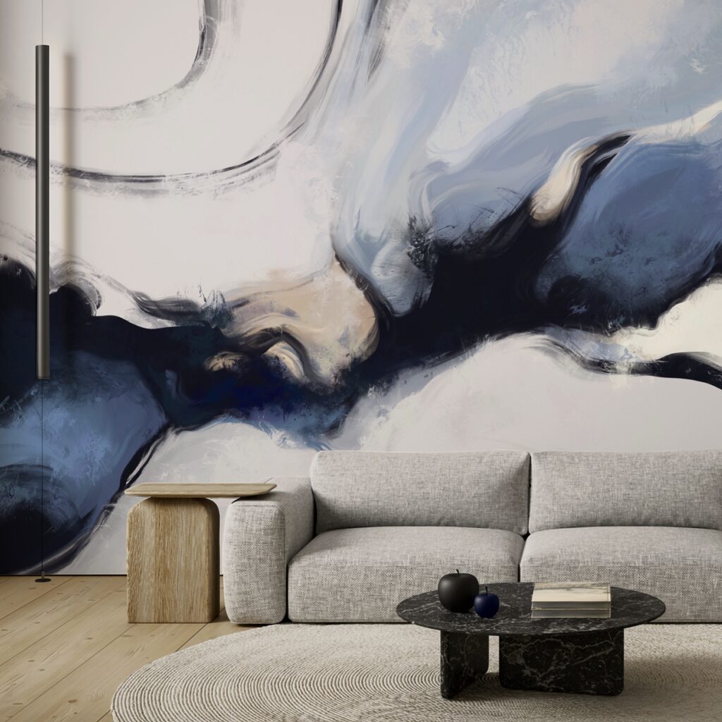 Abstraktné vlny v jemných tónoch Abstraktné vlny v jemných tónoch