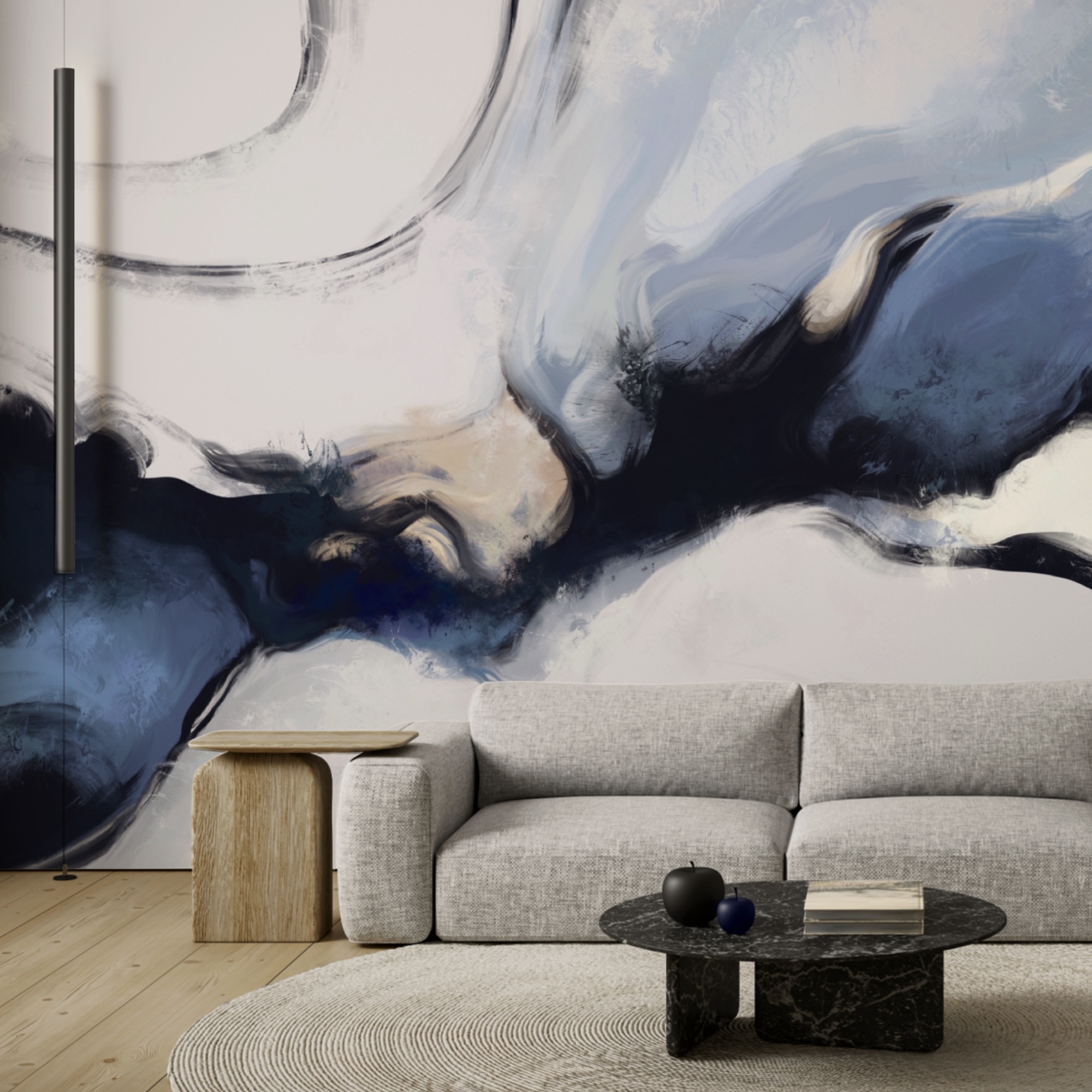 Abstraktné vlny v jemných tónoch Abstraktné vlny v jemných tónoch