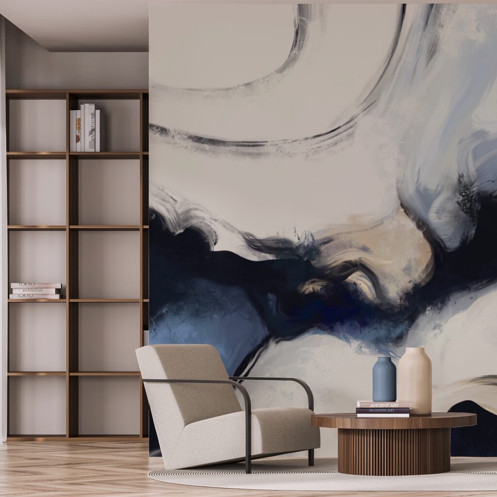 Abstraktné vlny v jemných tónoch Abstraktné vlny v jemných tónoch