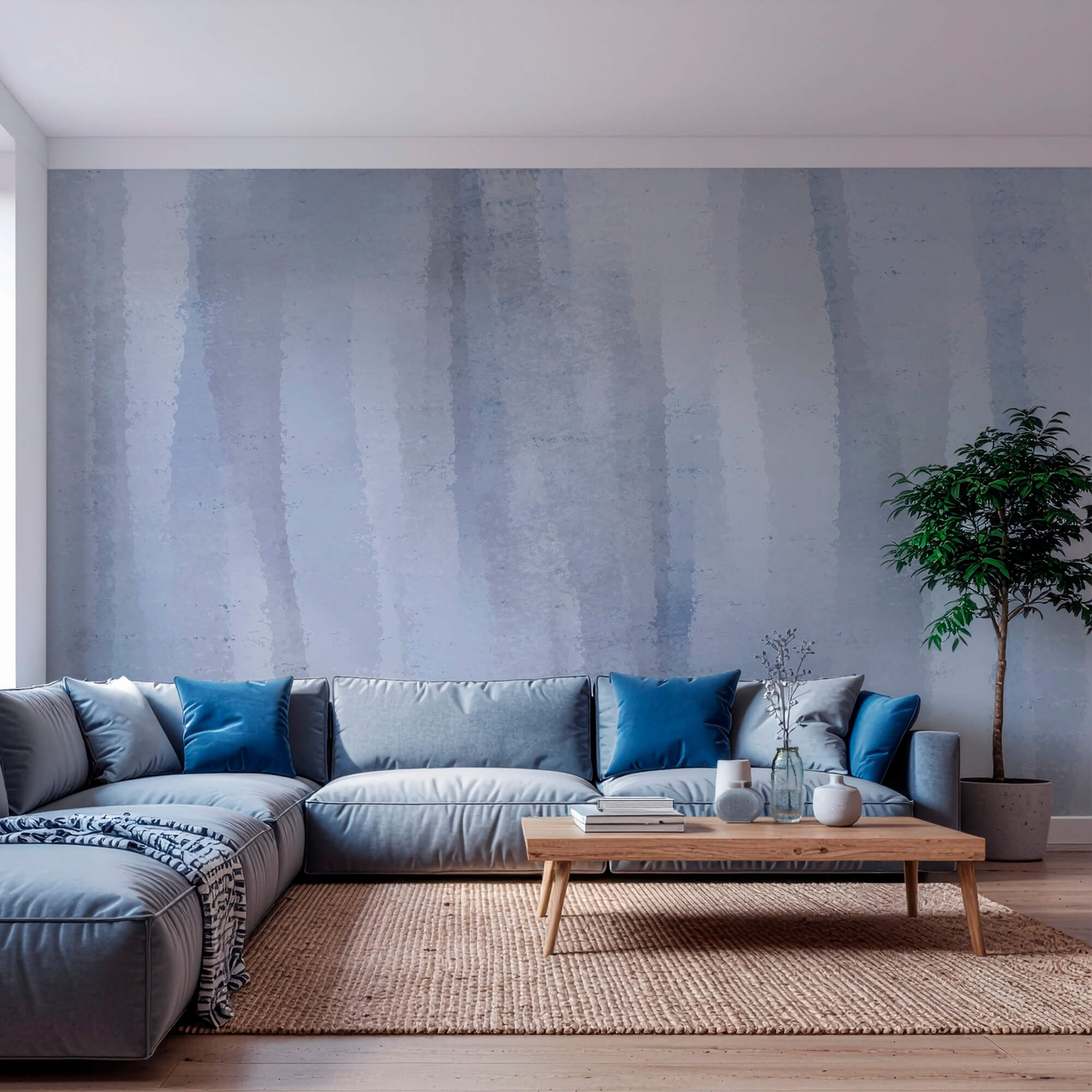 - Mäkké modré abstraktné akvarelové pozadie