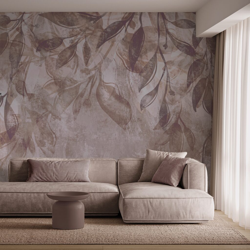 Plávajúce listy v jemných odtieňoch