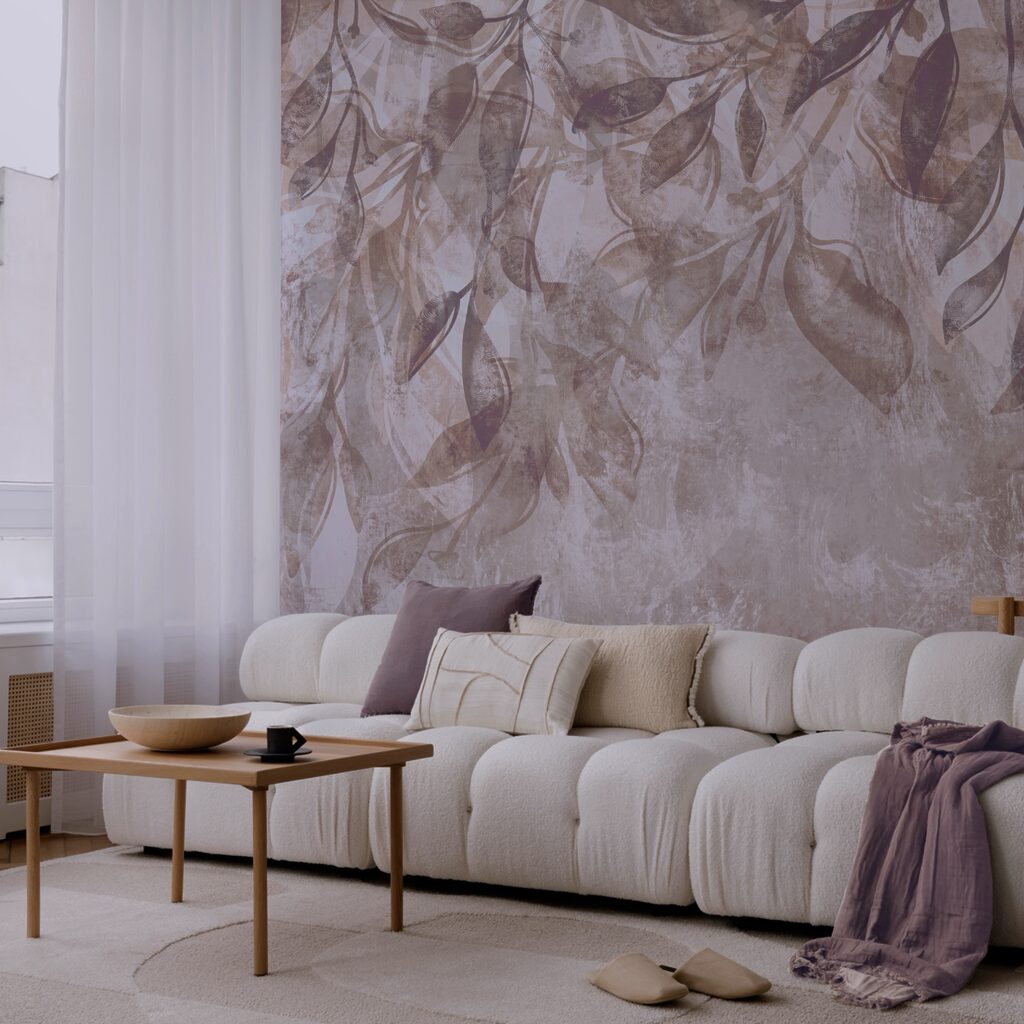 Plávajúce listy v jemných odtieňoch