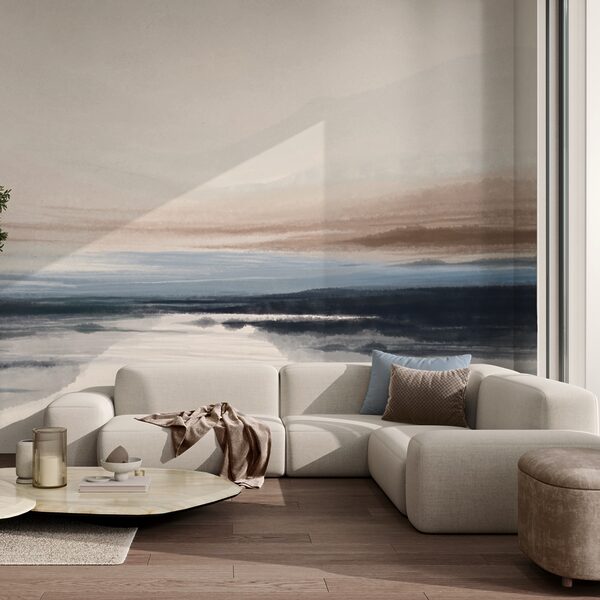 Akvarelová maľba jazera