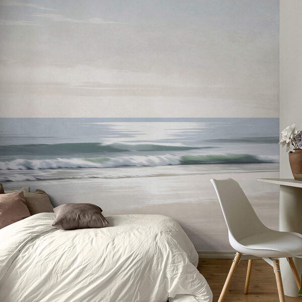 Pláž s vlnami a pieskom Pláž s vlnami a pieskom