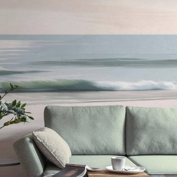 Pláž s vlnami a pieskom Pláž s vlnami a pieskom