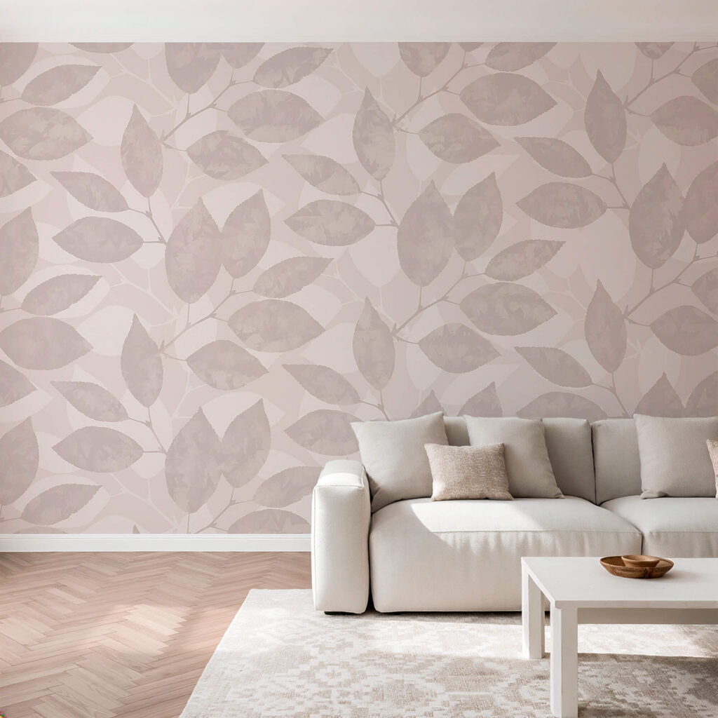 Vzor listov na bielom pozadí