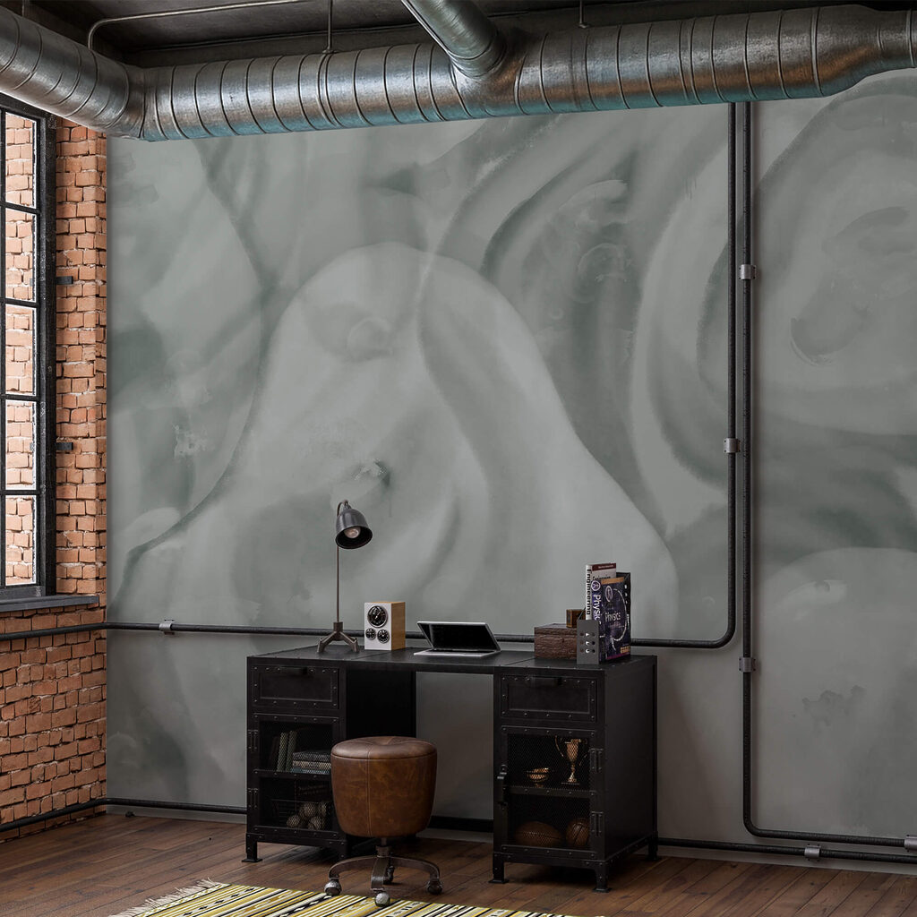 Mäkké, víriace tvary v jemných tónoch Mäkké, víriace tvary v jemných tónoch