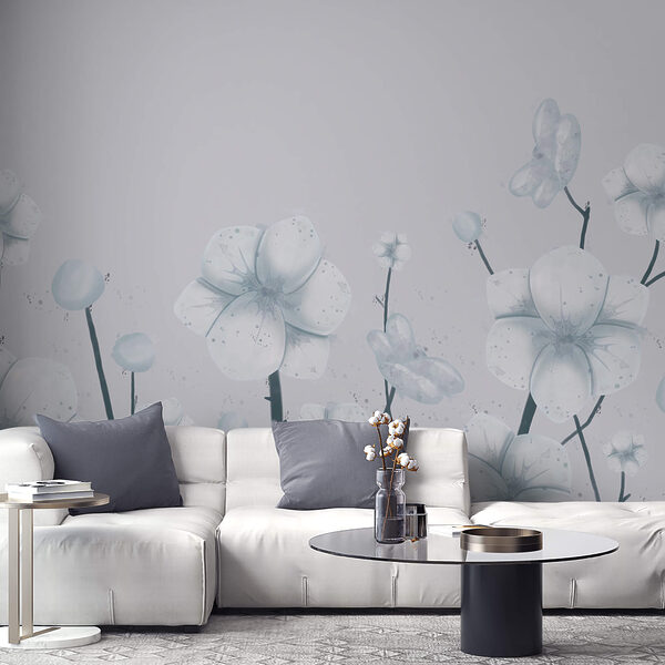 Skupina bielych kvetov