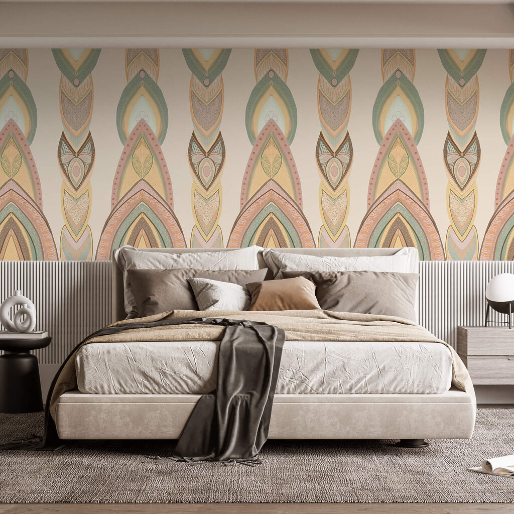 Vzor farebných tvarov Vzor farebných tvarov