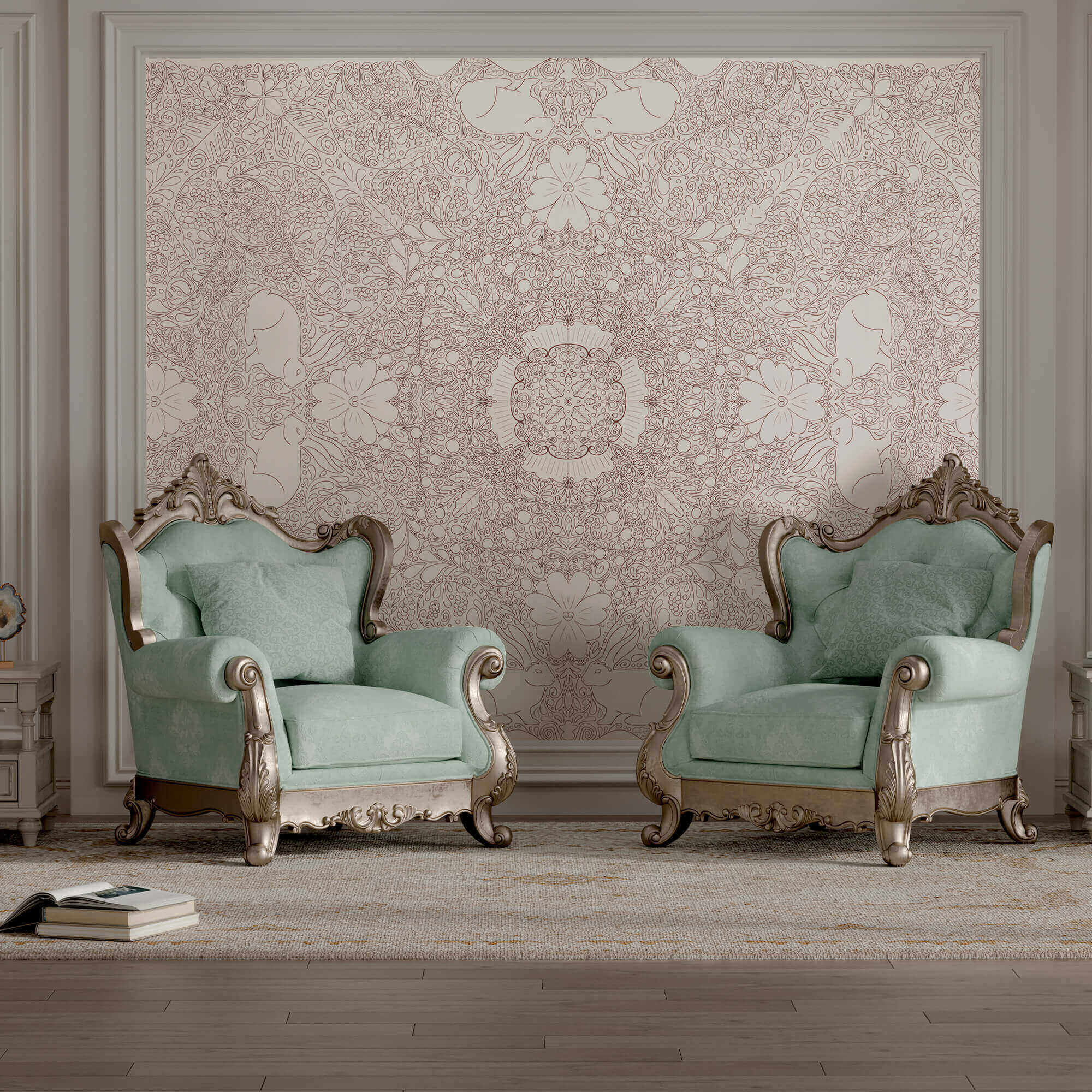 Biely a červený vzor