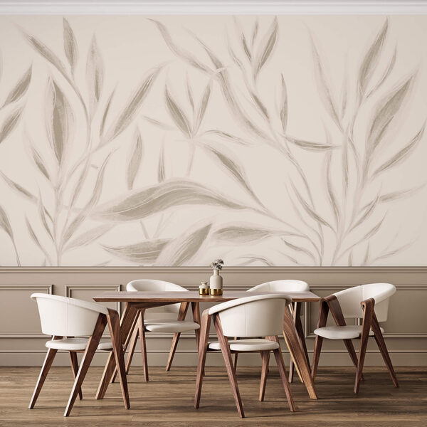 Jemné listy na jemnom pozadí