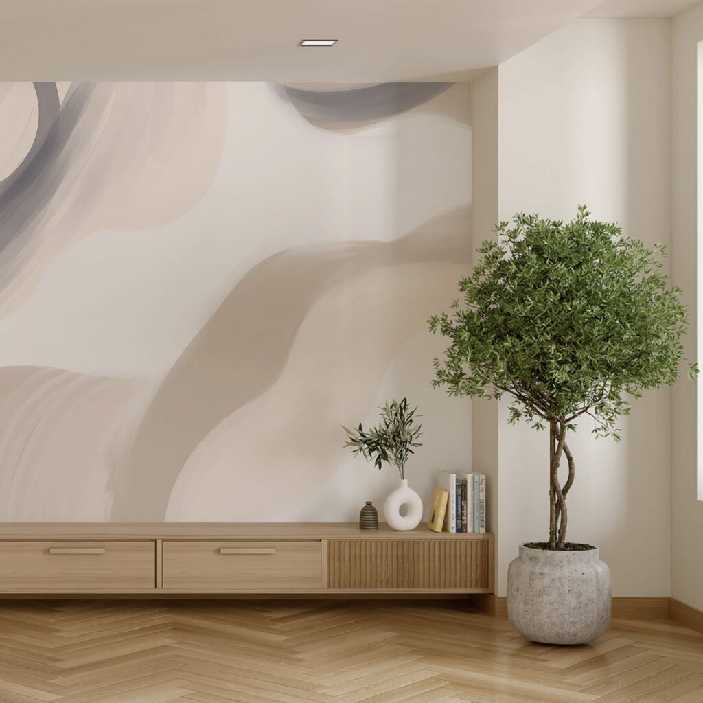 Abstraktné víry v jemných tónoch